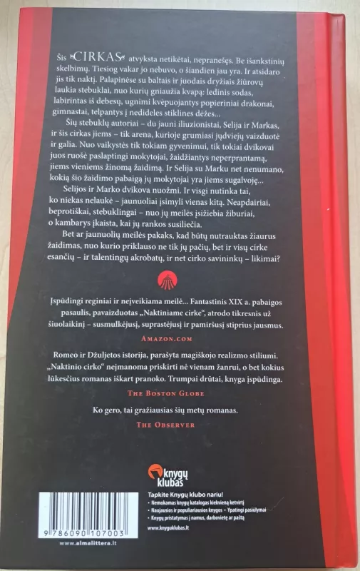 Naktinis cirkas - Erin Morgenstern, knyga 3