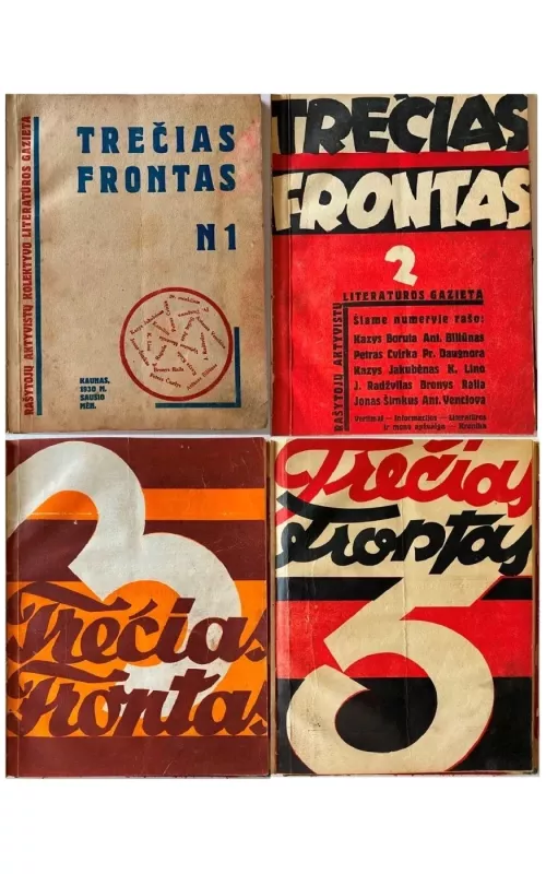 Trečias Frontas žurnalai 1930-31m. Nr.1-Nr.2-Nr.3-Nr.5 - Autorių Kolektyvas, knyga 2