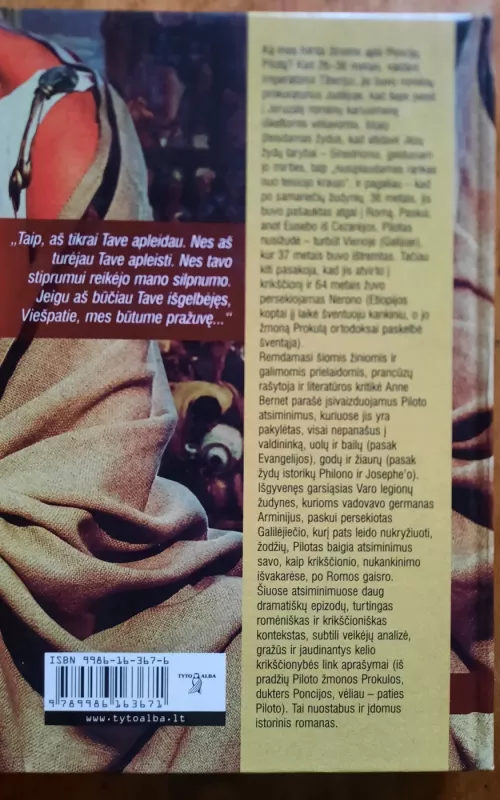 Poncijaus Piloto atsiminimai - Anne Bernet, knyga 2