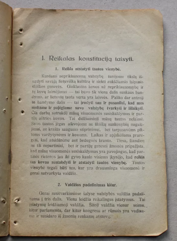 Kodel ir kaip turi būti taisoma senoji Konstitucija, Antroji dalis, 1927 - Autorių Kolektyvas, knyga 4