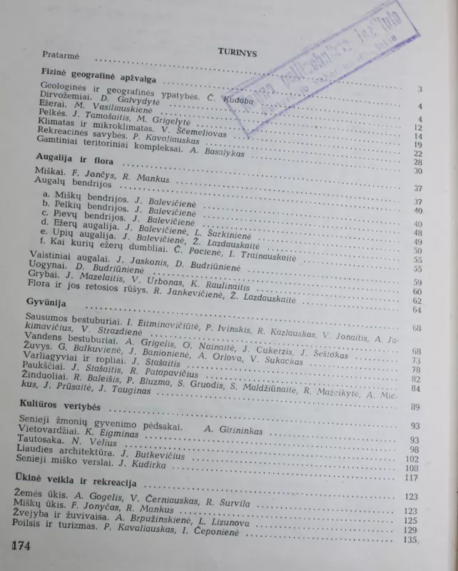 Lietuvos TSR nacionalinis parkas - Autorių Kolektyvas, knyga 4