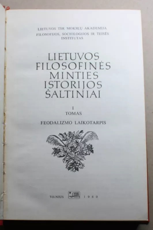 Lietuvos filosofinės minties istorijos šaltiniai (I tomas) - Autorių Kolektyvas, knyga 3