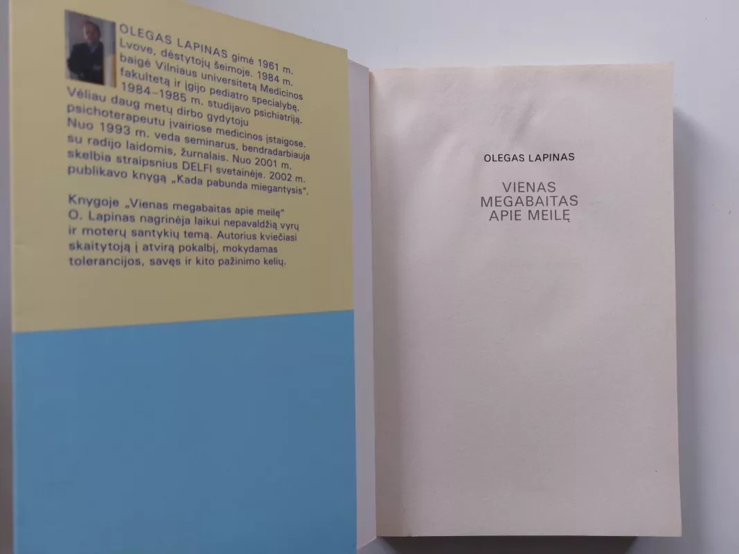 Vienas Megabaitas Apie Meilę - Olegas Lapinas, knyga 3