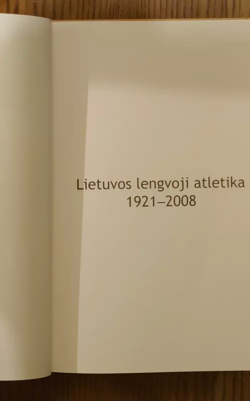 Lietuvos lengvoji atletika 1921 - 2008 m. - Autorių Kolektyvas, knyga 2