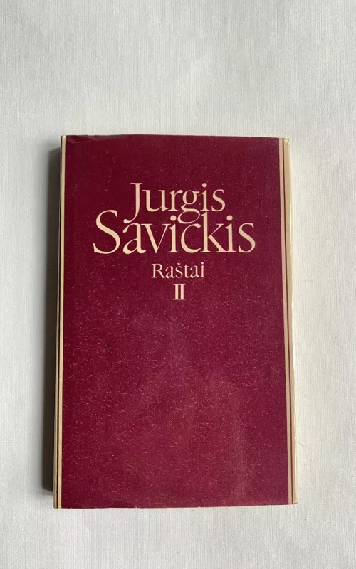 Raštai (II tomas) - Jurgis Savickis, knyga
