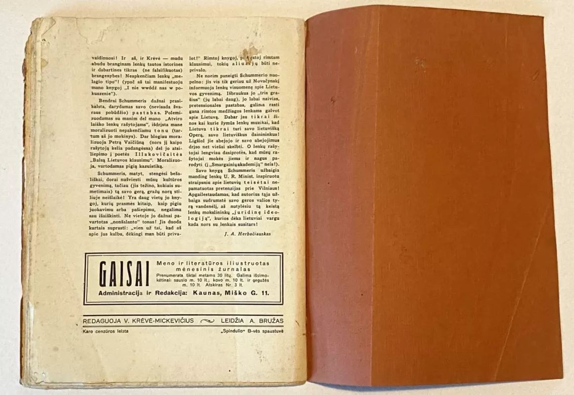 Gaisai žurnalas 1930m. Nr.6 - Autorių Kolektyvas, knyga 5