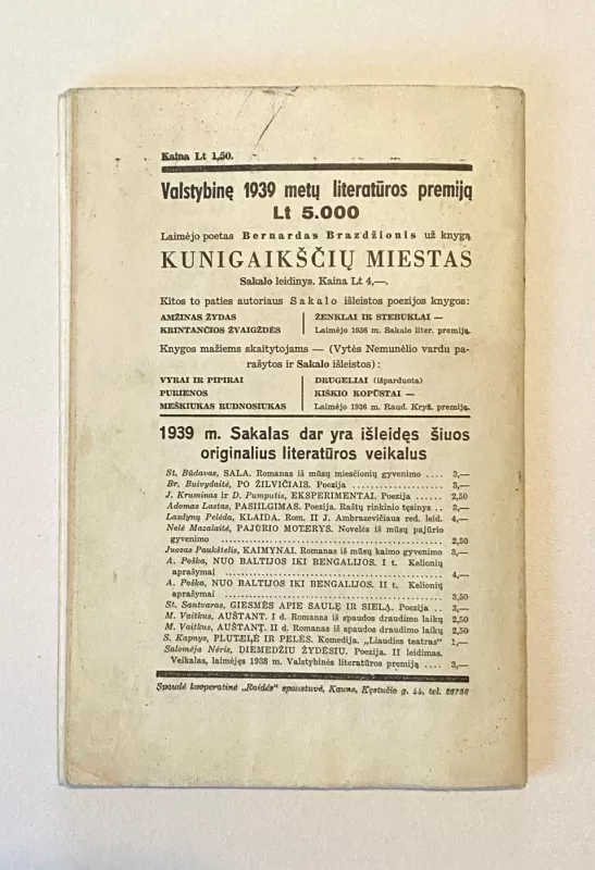 Dienovidis žurnalas 1940m. Nr.1 - Autorių Kolektyvas, knyga 6