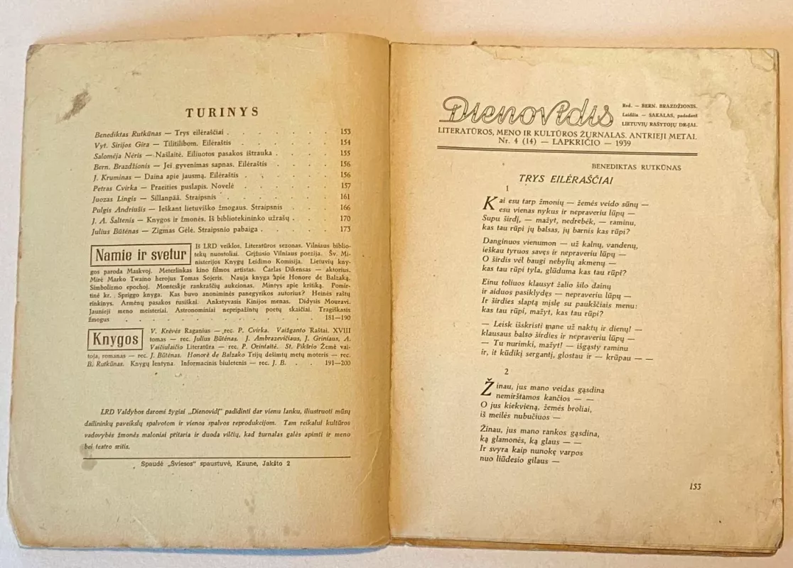 Dienovidis žurnalas 1939m. Nr.4 - Autorių Kolektyvas, knyga 3