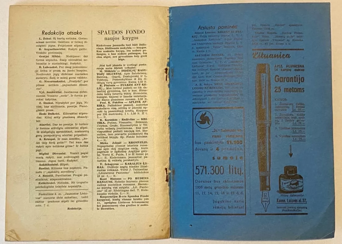Jaunoji Lietuva žurnalas 1936m. Nr.11 - Autorių Kolektyvas, knyga 5