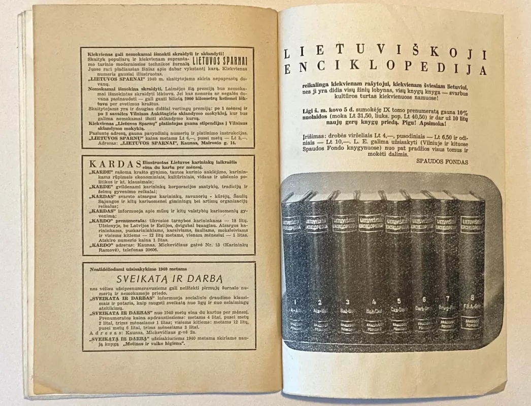 Dienovidis žurnalas 1940m. Nr.1 - Autorių Kolektyvas, knyga 5