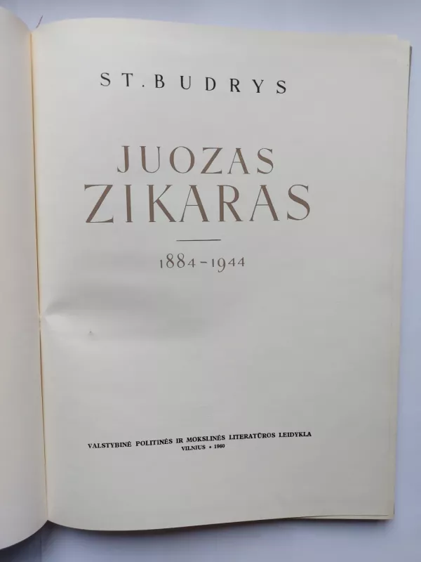 Juozas Zikaras - Stasys Budrys, knyga 4