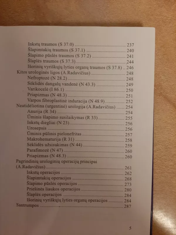 Urologijos Pradmenys - A. Radavičius, knyga 5