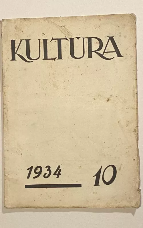 Kultūra žurnalas 1934m. NR.10 - Autorių Kolektyvas, knyga 2