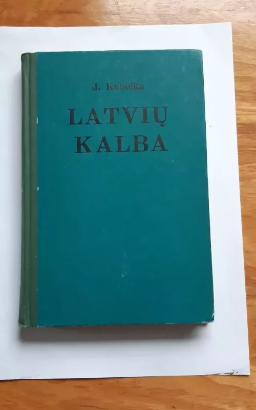 Latvių kalba - J. Kabelka, knyga