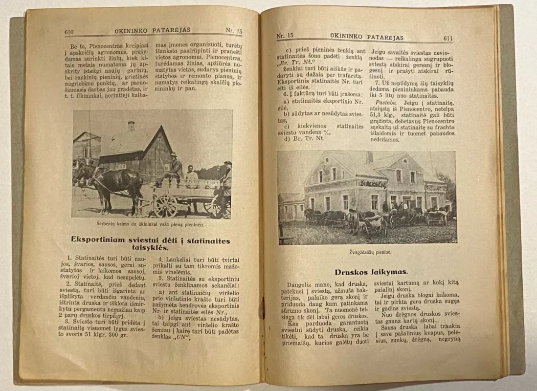 Ūkininko Patarėjas žurnalas 1930m. NR.15 - Autorių Kolektyvas, knyga 4