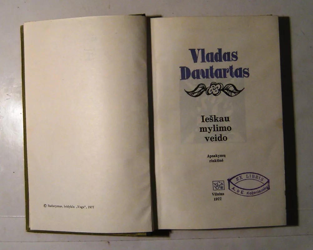 Ieškau mylimo veido - Vladas Dautartas, knyga 4