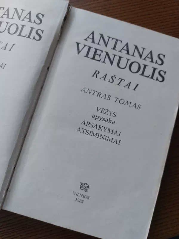 Raštai (2 tomas) - Antanas Vienuolis, knyga 3