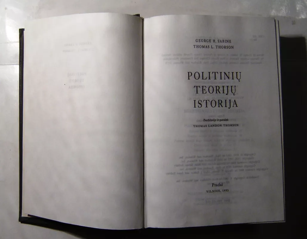 Politinių teorijų istorija - George H. Sabine, Thomas L. Thorson; peržiūrėjo ir pataisė Thomas Landon Thorson, knyga 5