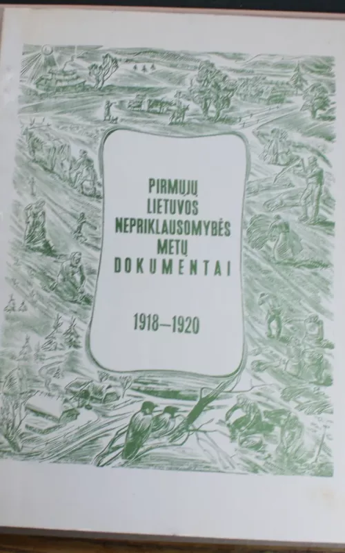 Pirmųjų Lietuvos nepriklausomybės metų dokumentai 1918-1920 - Antanas Buračas, knyga