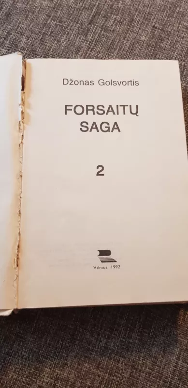 Forsaitų saga (2 tomai) - Džonas Golsvortis, knyga 2