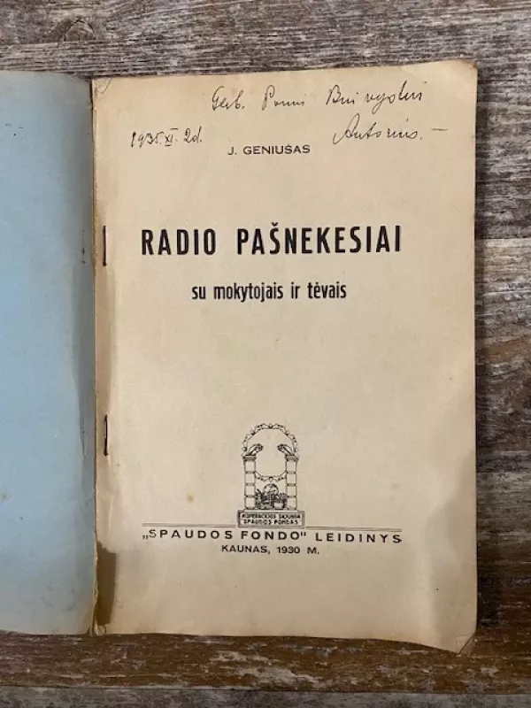 Radio pašnekesiai su mokytojais ir tėvais - J. Geniušas, knyga 3
