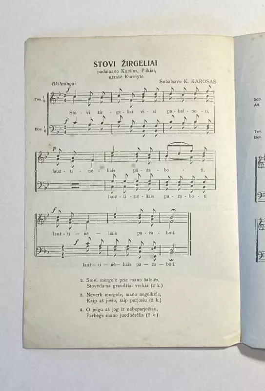 2vnt. Senovinės muzikinės natos - bukletai 1938m. - Autorių Kolektyvas, knyga 4