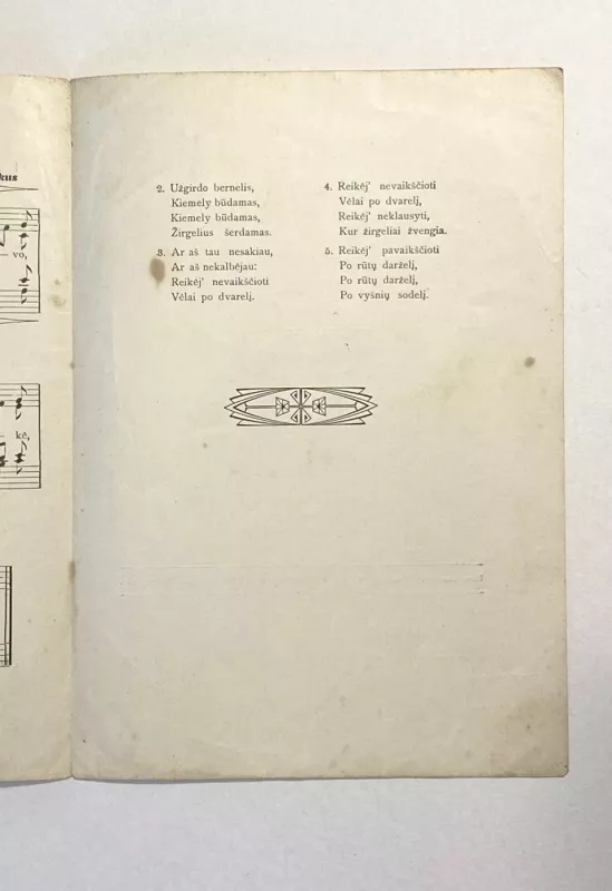 2vnt. Senovinės muzikinės natos - bukletai 1932m. - Autorių Kolektyvas, knyga 4