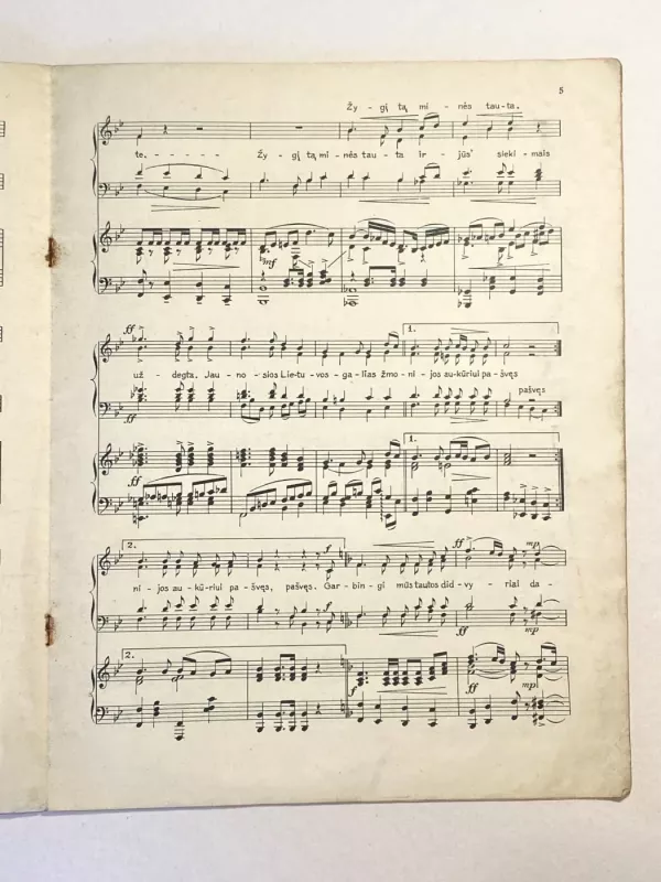 Lituanica - Dariaus ir Girėno garbei - daina-maršas - senovinės muzikinės natos- bukletas 1938m. - Emerikas Gailevičius, knyga 4