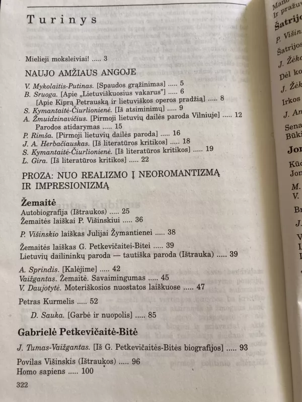 Lietuvių literatūros skaitiniai (1900-1940) XI klasei, II dalis - Vanda Zaborskaitė, knyga 4