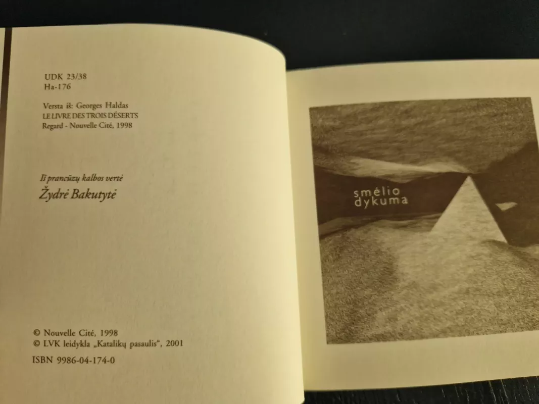 Trijų dykumų knyga - Georges Haldas, knyga 5