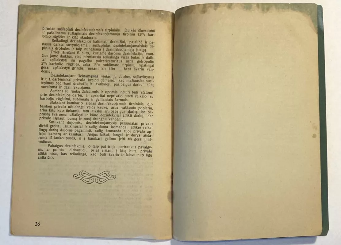 IGIENA – Vadovėlis sanitarijos puskarininkams – 1921m. - A. J. Baranov, knyga 6