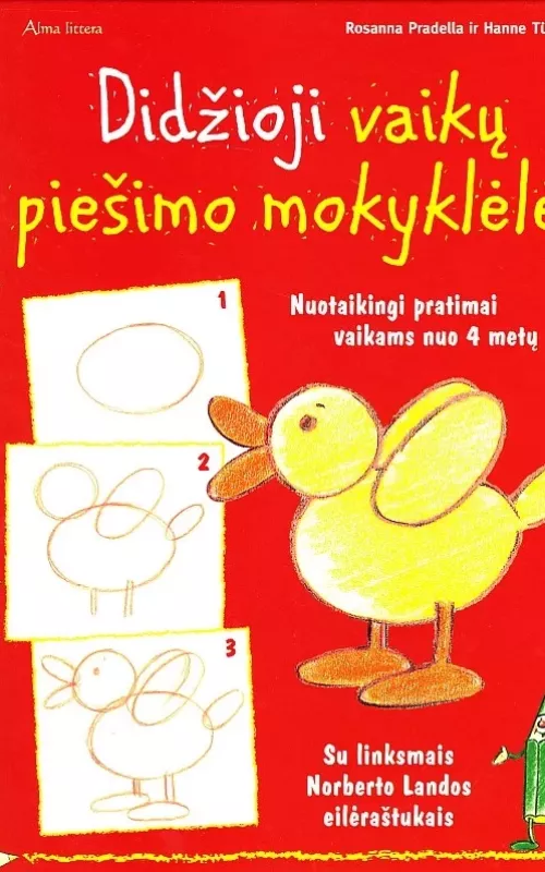 Didžioji vaikų piešimo mokyklėlė - Rosanna Pradella, knyga
