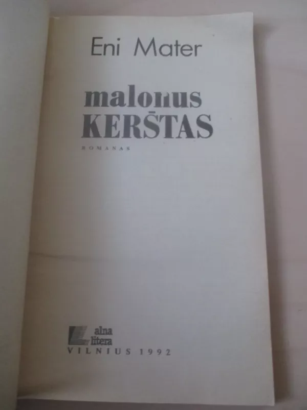 Malonus kerštas - Eni Mater, knyga 3