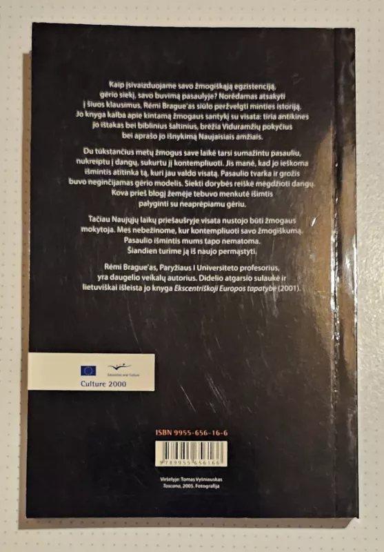 Pasaulio išmintis - Remi Brague, knyga 3