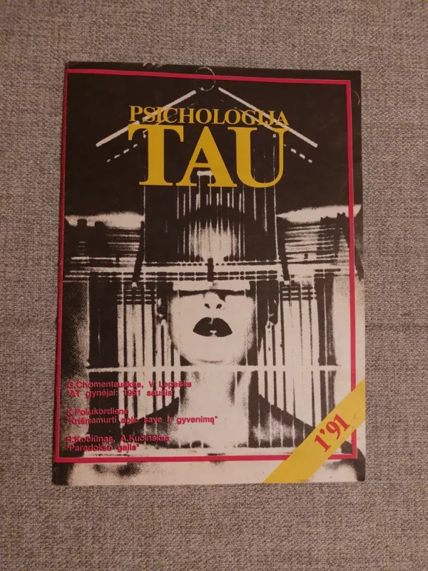 Psichologija Tau, 1992 m., Nr. 1 - Autorių Kolektyvas, knyga 3