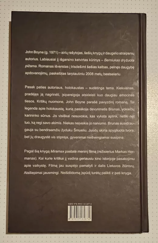 Berniukas dryžuota pižama - John Boyne, knyga 3