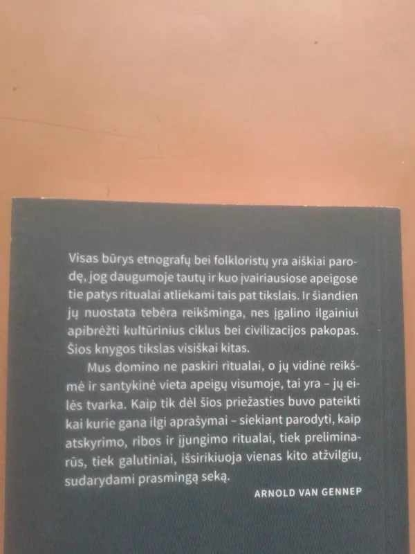 Pareigos ritualai - Arnold Van Gennep, knyga 4