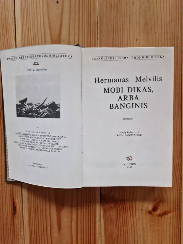 Mobi Dikas, arba Banginis - Hermanas Melvilis, knyga 3