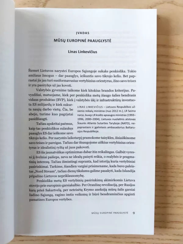 Lietuvos narystė Europos Sąjungoje: atskaitos taškai ir judėjimo kryptys Straipsnių rinktinė - Autorių Kolektyvas, knyga 6
