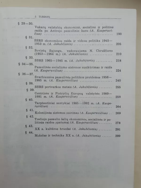 Naujausiųjų laikų istorija 1918-1992 - Algis Kasperavičius, knyga 5