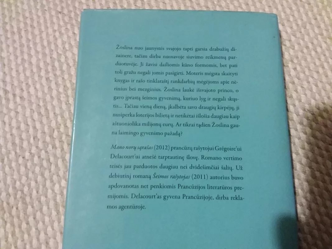 Mano norų sąrašas - Grégoire Delacourt, knyga 4
