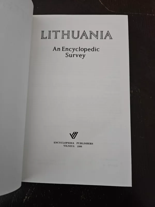 Lithuania An Encyclopedic Survey ( Lietuvos enciklopedinis tyrimas) - J. Zinkus, knyga 3