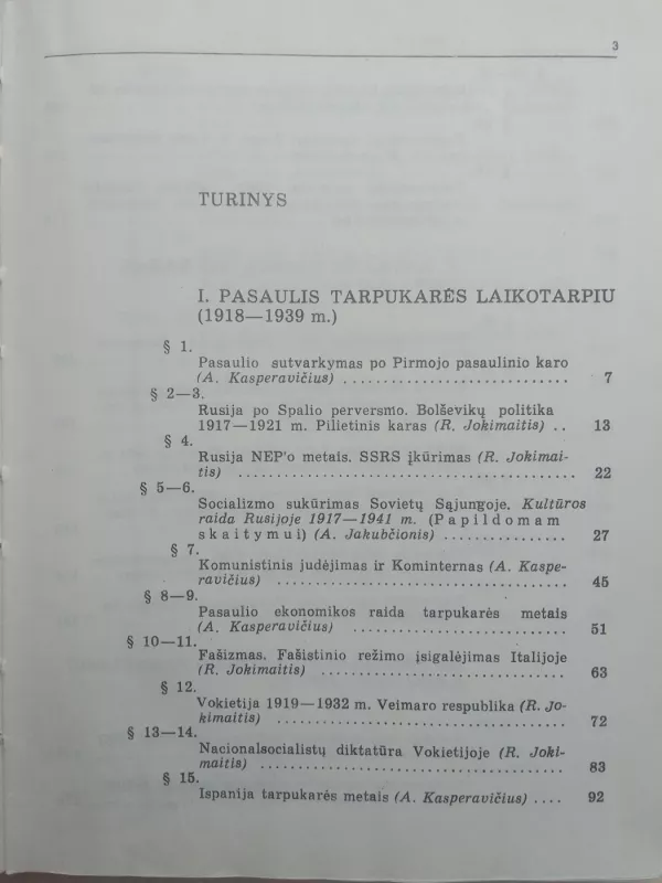 Naujausiųjų laikų istorija 1918-1992 - Algis Kasperavičius, knyga 3