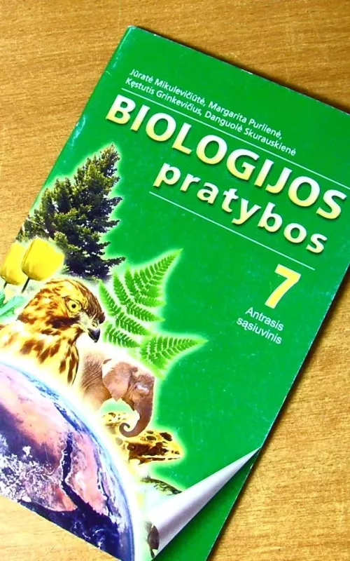 Biologijos pratybos 7 klasė II dalis - J. Mikulevičiūtė, M.  Purlienė, K.  Grinkevičius, knyga