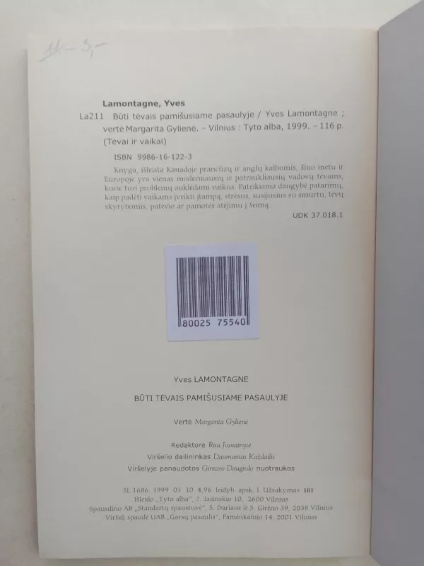 Būti tėvais pamišusiame pasaulyje - Yves Lamontagne, knyga 6