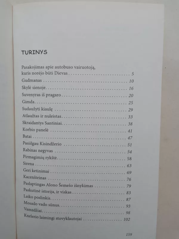 Autobuso vairuotojas, kuris norėjo būti Dievas - Etgar Keret, knyga 5
