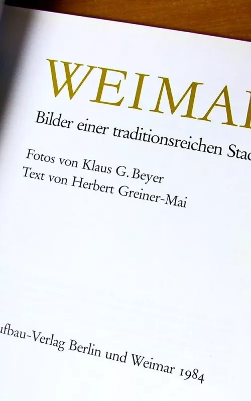 WEIMAR - Klaus M. Bayer, knyga 2