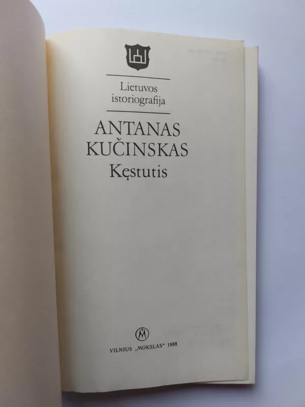 Kęstutis - Antanas Kučinskas, knyga 3