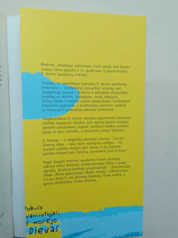 Autobuso vairuotojas, kuris norėjo būti Dievas - Etgar Keret, knyga 3