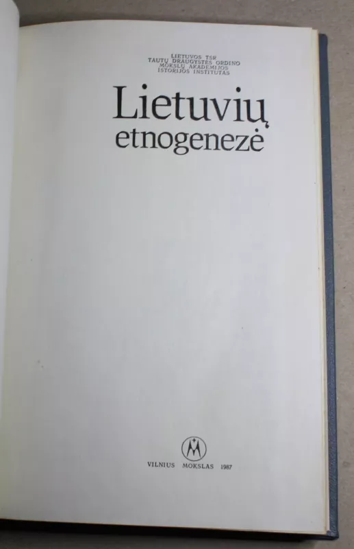 Lietuvių etnogenezė - Autorių Kolektyvas, knyga 3